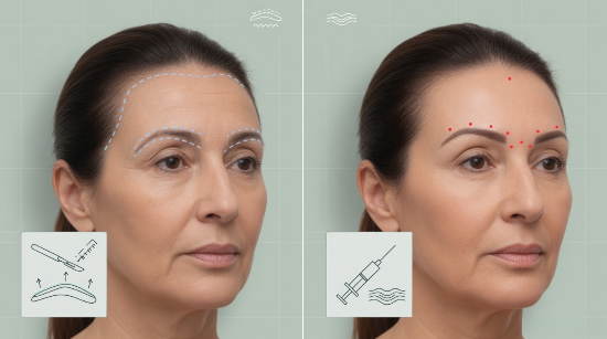 Brow Lift vs Botox